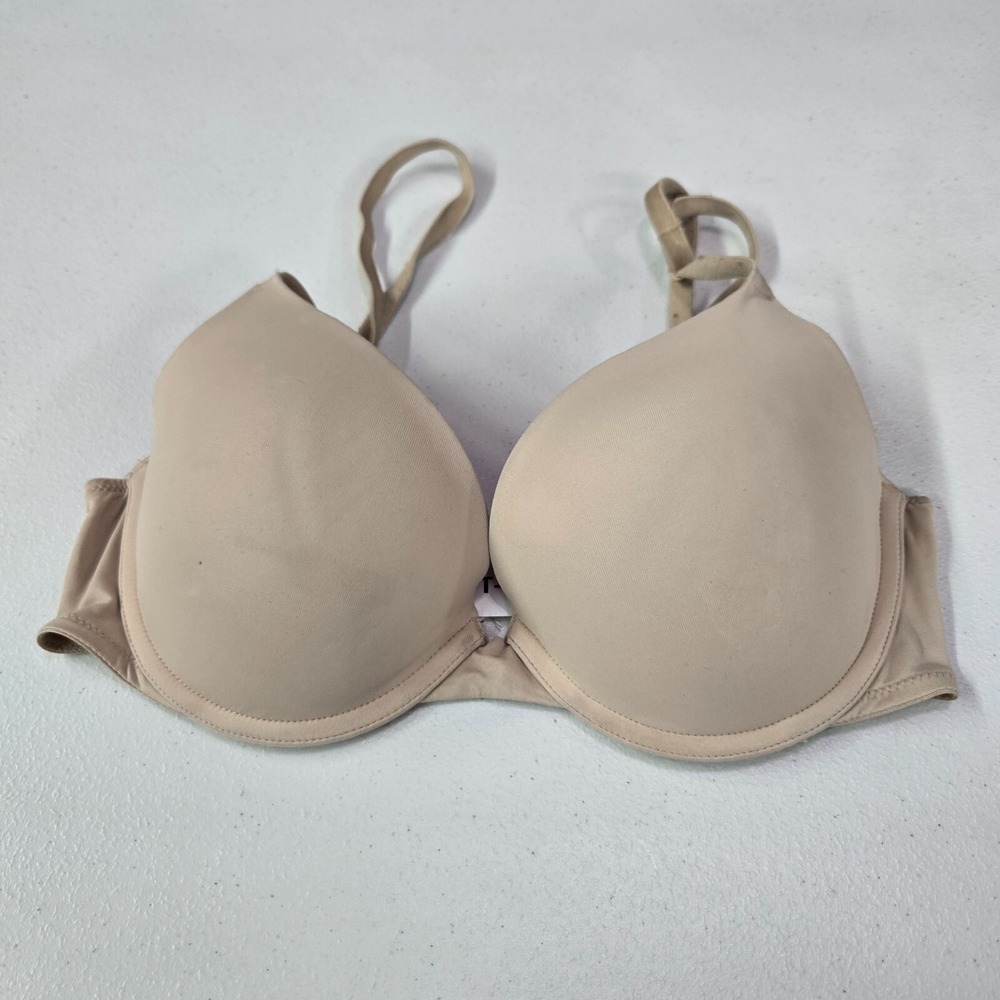 Victoria Secret PINK Women Bra 32D Beige Underwire‎ Convertible Push Up